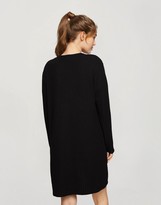 Thumbnail for your product : Miss Selfridge soft cosy robe in black