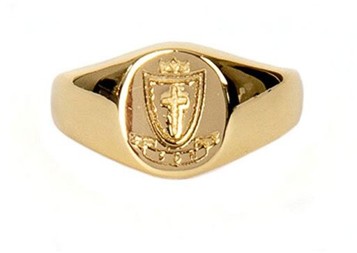 Serge DeNimes - Gold-Plated Silver Crest Signet Ring - ShopStyle Jewellery