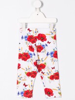 Thumbnail for your product : MonnaLisa Poppy Print Leggings