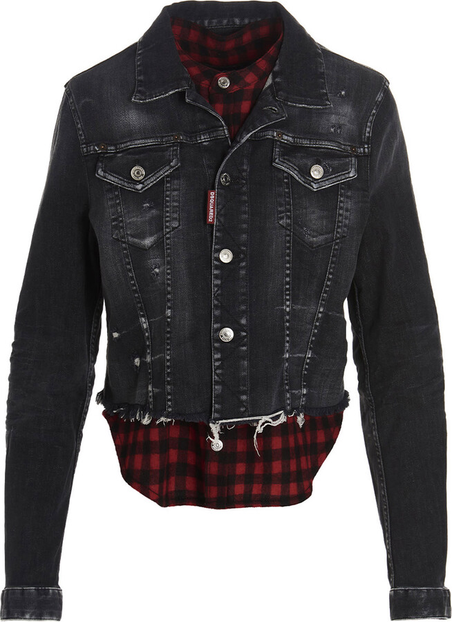 DSQUARED2 'black & Check Jacket ShopStyle