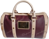 Thumbnail for your product : Chopard Leather Bowling Bag Burgundy And Beige