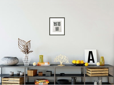 1000Museums The 'Small Passion' series (clockwise): Pentecost Last Judgement Agony in the Garden by Albrecht Dürer -Framed Giclee Print