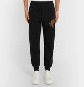 Thumbnail for your product : Alexander McQueen Slim-Fit Tapered Printed Cotton-Jersey Sweatpants