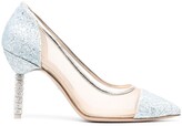 Thumbnail for your product : Sophia Webster Jasmine glittered pumps