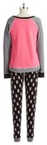 Thumbnail for your product : Kensie Patterned Two Piece Pajama Set