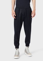 Thumbnail for your product : Emporio Armani Blended-Wool Twill Jogging Trousers