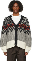 Thumbnail for your product : 3.1 Phillip Lim Navy & Off-White Jacquard Knit Cardigan