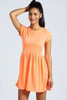 Thumbnail for your product : boohoo Steph Turn Back Cuff Skater Dress