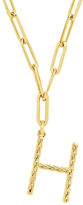 Sterling Forever 14K Goldplated Initial Pendant Necklace