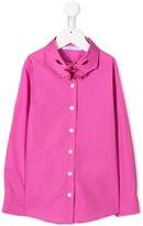 Thumbnail for your product : Vivetta Kids Hands-Collar Shirt