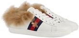 Thumbnail for your product : Gucci Ace sneaker with fur