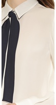 Thumbnail for your product : Theory Double Georgette Emmanuelle Blouse