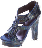 Thumbnail for your product : Rachel Zoe Embossed Platform Sandals