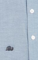 Thumbnail for your product : Band Of Outsiders Women's Cropped Oxford Shirt-Blue