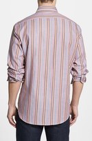 Thumbnail for your product : Thomas Dean Regular Fit Stripe Twill Sport Shirt