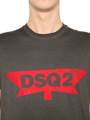 DSQUARED2 Dsq2 Printed Cotton Jersey T-Shirt