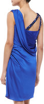 Thumbnail for your product : Aidan Mattox Draped-Neck Cocktail Dress