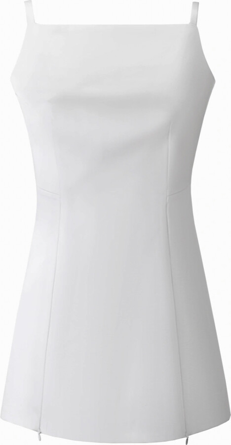 Iellele Mini Dress “A” – White - Leopard Print