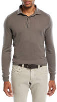 Thumbnail for your product : Loro Piana Superlight Baby Cashmere Long-Sleeve Polo Shirt