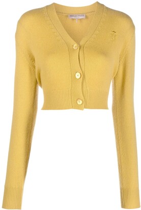 Pucci Logo-Embroidered Cashmere Cardigan
