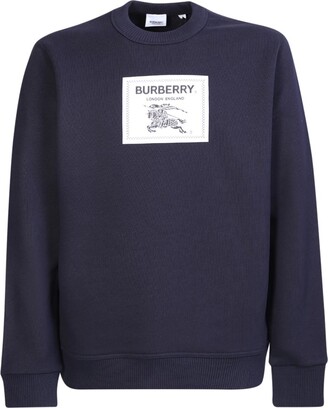 Burberry Men's Blue Sweatshirts & Hoodies | ShopStyle