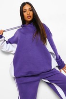 Thumbnail for your product : boohoo Petite Colour Block Oversized Hoody