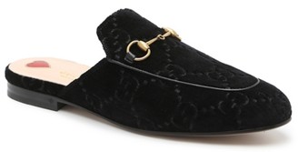 gucci velvet mules