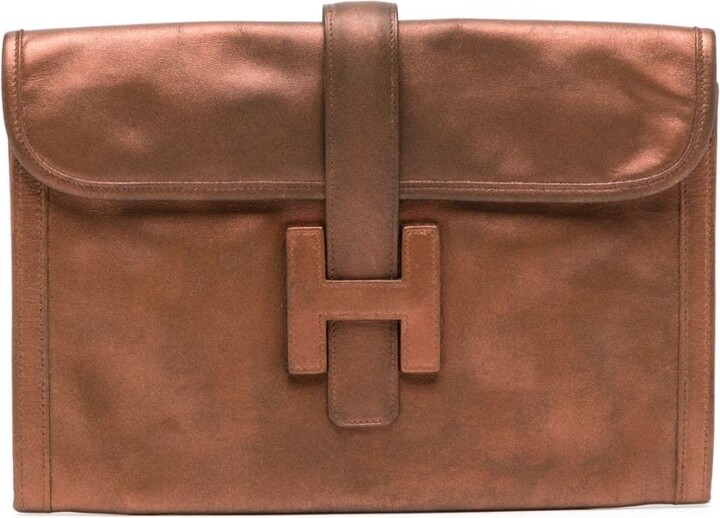 Hermès Pre-owned Kelly Cut Clutch Bag - Red