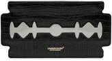 Thumbnail for your product : Undercover Blade crocodile-effect clutch bag