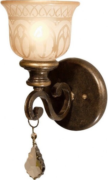 Crystorama CrystoramaLightingNorwalk1-LightSconceinBronzeUmber