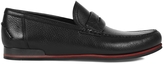 Thumbnail for your product : Dolce & Gabbana Black leather penny loafers