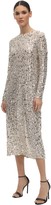 Thumbnail for your product : In The Mood For Love Sequined Round Neck Midi Dress