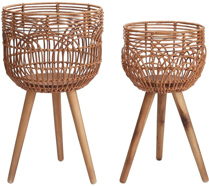 RattanStyle Standing Planters Set of 2 ShopStyle Garden Decor