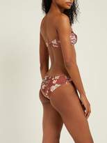 Thumbnail for your product : Zimmermann Wayfarer Floral-print Bandeau Bikini - Womens - Red Print