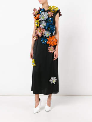 Christopher Kane sleeveless flower embellished dress