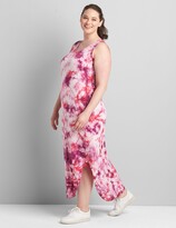 Thumbnail for your product : Lane Bryant LIVI Tie-Dye Strappy-Back Dress