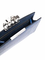 Thumbnail for your product : Alexander McQueen Crocodile-Embossed Leather Clutch Bag