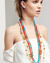 Thumbnail for your product : Tory Burch Pearly Chain Rosary Necklace, Turquoise