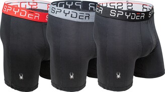 Spyder Performance Mesh Mens Boxer Briefs Sports Underwear 3 Pack For Men  (Large - ShopStyle