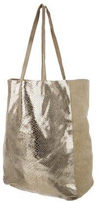Sandro Embossed & Suede Tote