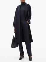 Thumbnail for your product : Joseph Newman Single-breasted Wool-blend Coat - Navy