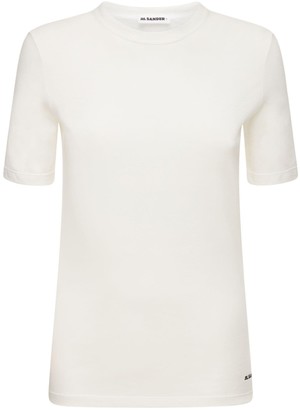 Jil Sander Logo cotton jersey t-shirt