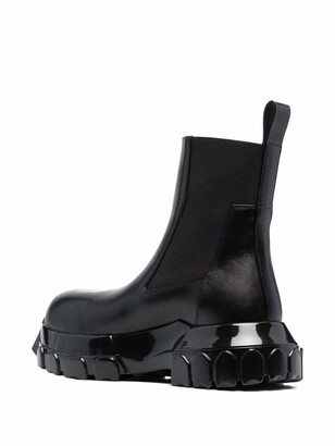 Rick Owens Ridged-Sole Ankle Boots