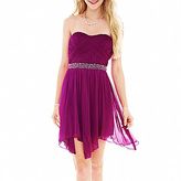 Thumbnail for your product : JCPenney Swat Speechless Strapless Beaded Handkerchief Dress