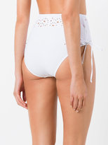 Thumbnail for your product : Ermanno Scervino lace high-waisted bikini bottoms