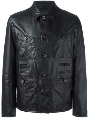 Lanvin grained effect leather jacket