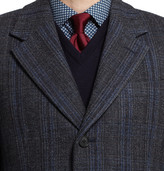 Thumbnail for your product : Façonnable Check Woven-Wool Overcoat