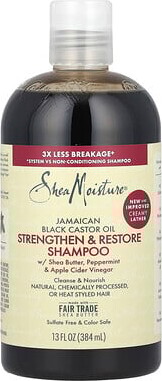 Shea Moisture SheaMoisture, Jamaican Black Castor Oil, Strengthen & Restore Shampoo, 13 fl oz (384 ml)