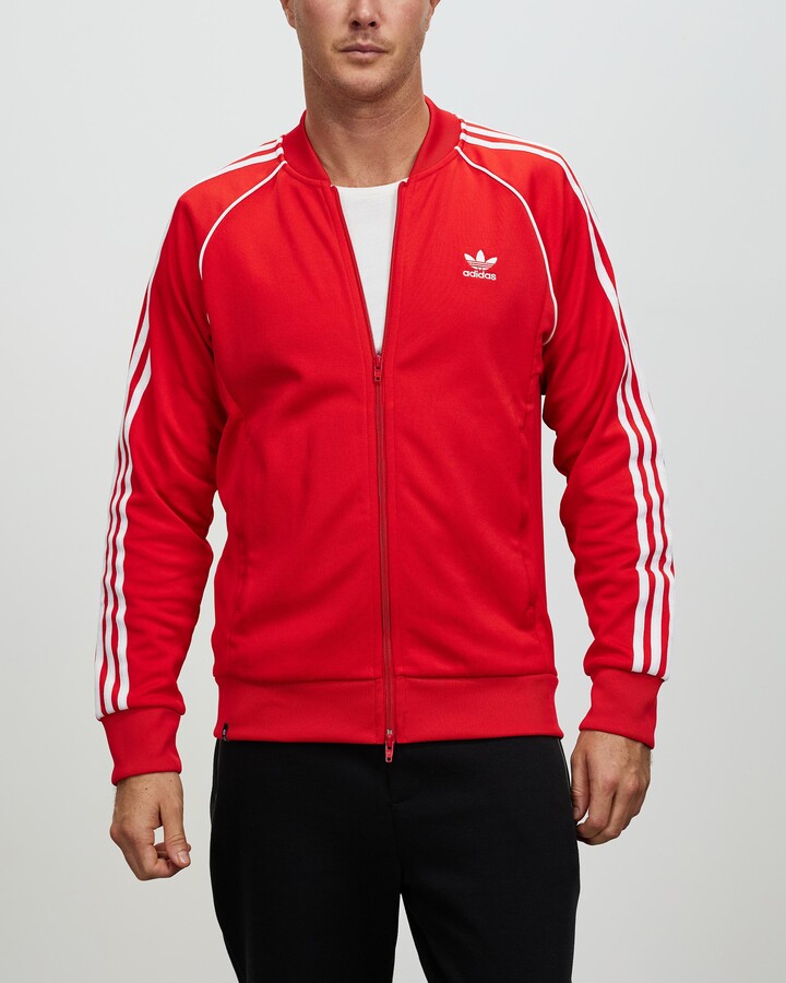 Gobernable Canal Caprichoso adidas Men's Red Jackets - Adicolor Classics Primeblue SST Track Jacket -  Size L at The Iconic - ShopStyle