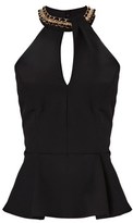 Thumbnail for your product : Lipsy Michelle Keegan Trim Peplum Top